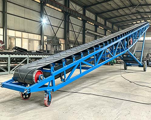 Mobiele hellende transportbanden voor bouwmaterialen